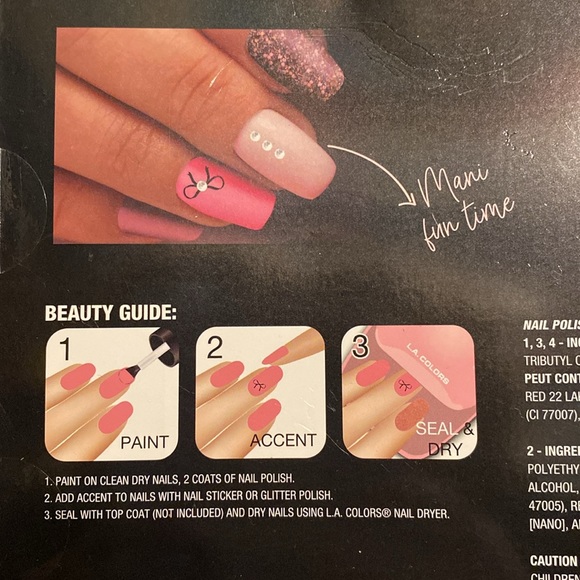 New L.A. Colors Ultimate Mani Rush Manicure Set with Nail Dryer - Picture 6 of 8